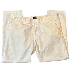 J.Crew Women’s White Stretch Chino Pants 36/32